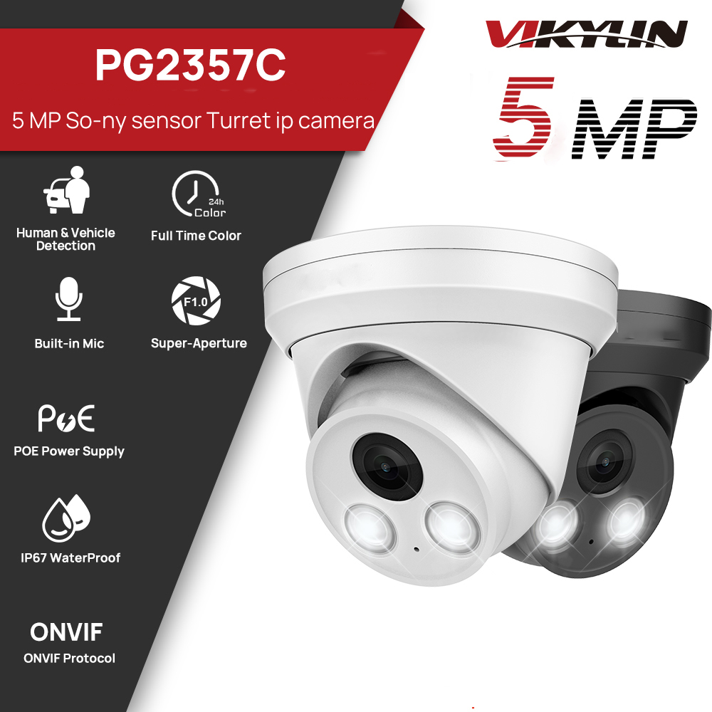 Outdoor Lighting Options - VIKYLIN 5MP Tam Renkli Gece Görüşlü
