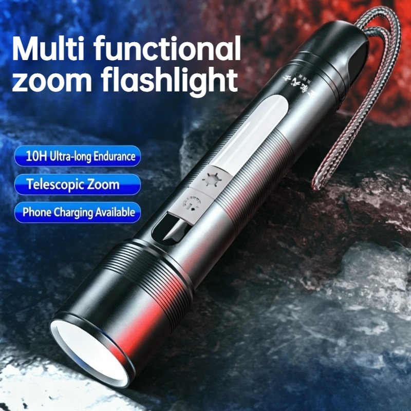 Outdoor Lighting Portable - Çok Fonksiyonlu LED El Feneri Yakınlaştırılabilir