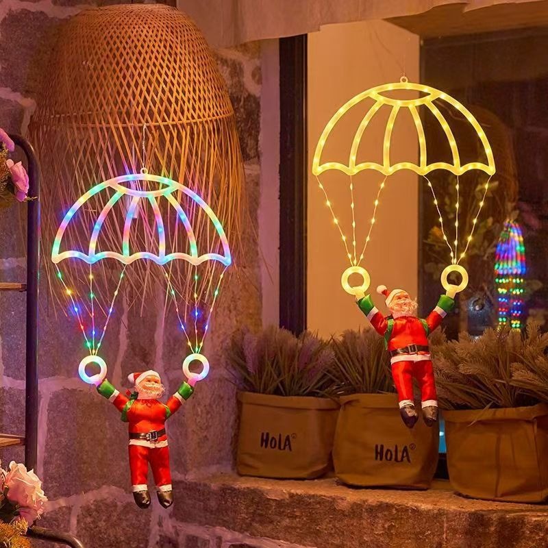 Outdoor Lighting Xmas - LED Noel Baba Paraşütü Şeklinde Işık