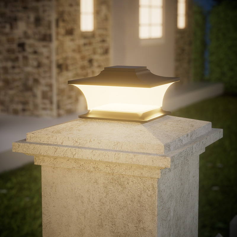 Post Cap Light - Otomatik Açma/Kapama Özellikli Güneş Direk Işığı,