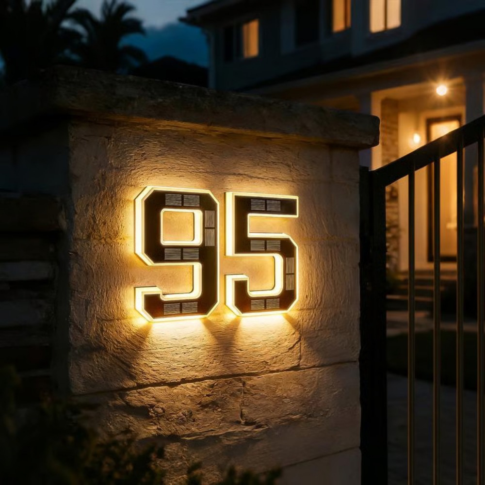 Outdoor Lighting Architectural - Yeni Güneş Enerjili Adres Tabelası LED