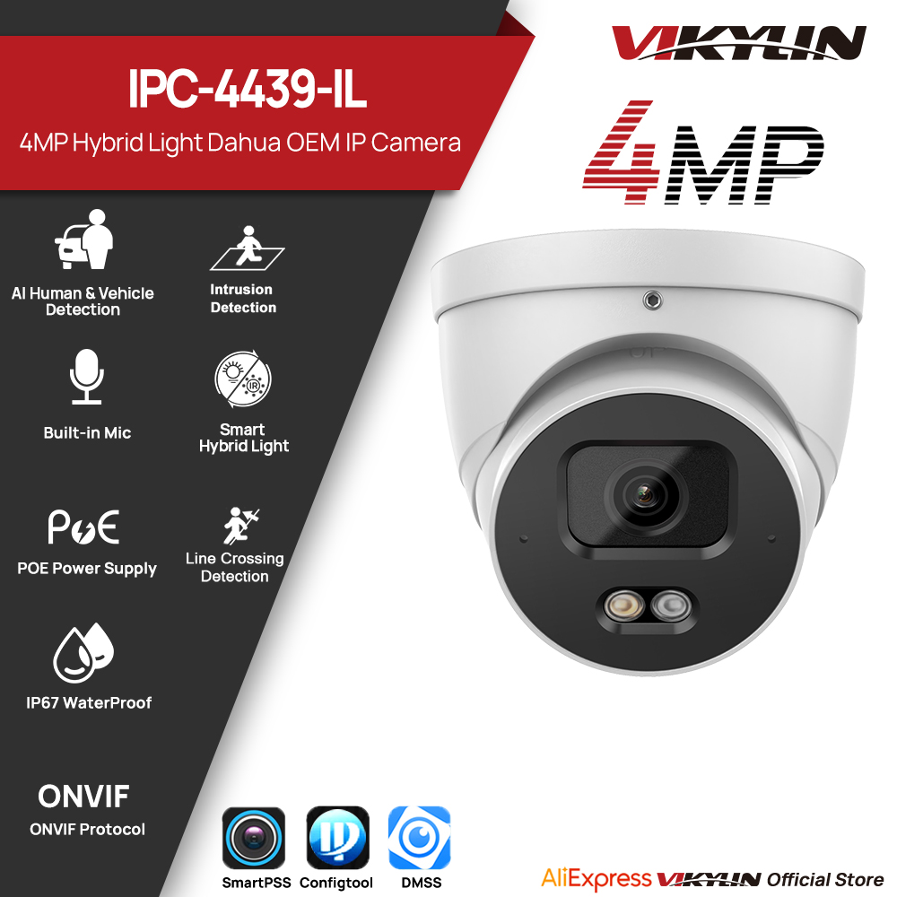 Outdoor Lighting No Electricity - VIKYLIN 4MP IP Güvenlik Kamerası Akıllı