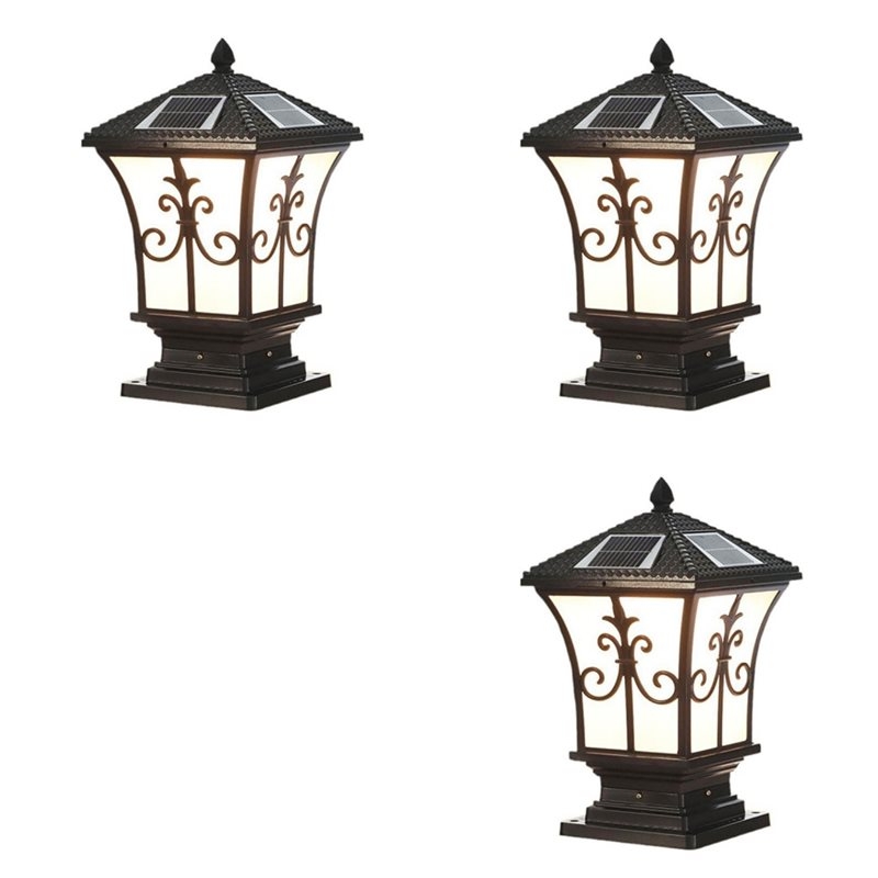 Outdoor Lighting Dusk To Dawn - 3X LED Güneş Enerjili Dış Mekan