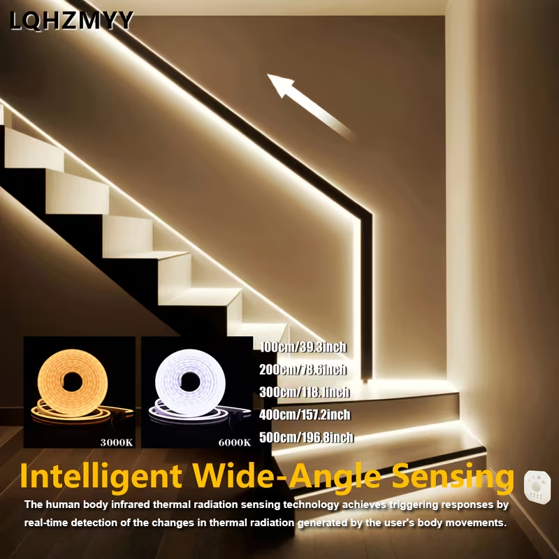 Outdoor Lighting Options - 1-5m Led Hareket Sensörlü Işık Şeridi,