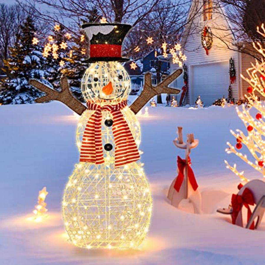 Outdoor Lighting Ground - Noel Dış Mekan Işıklı Kardan Adam