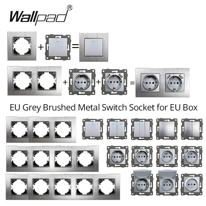 Post Cap Light - Wallpad AB 1 2'li Anahtar Darklight