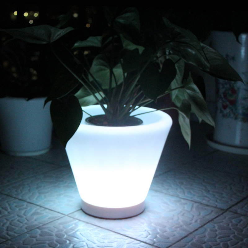 Outdoor Lighting Options - D28*H29cm, D38*H40cm, Aydınlık Saksılar, LED Çiçek