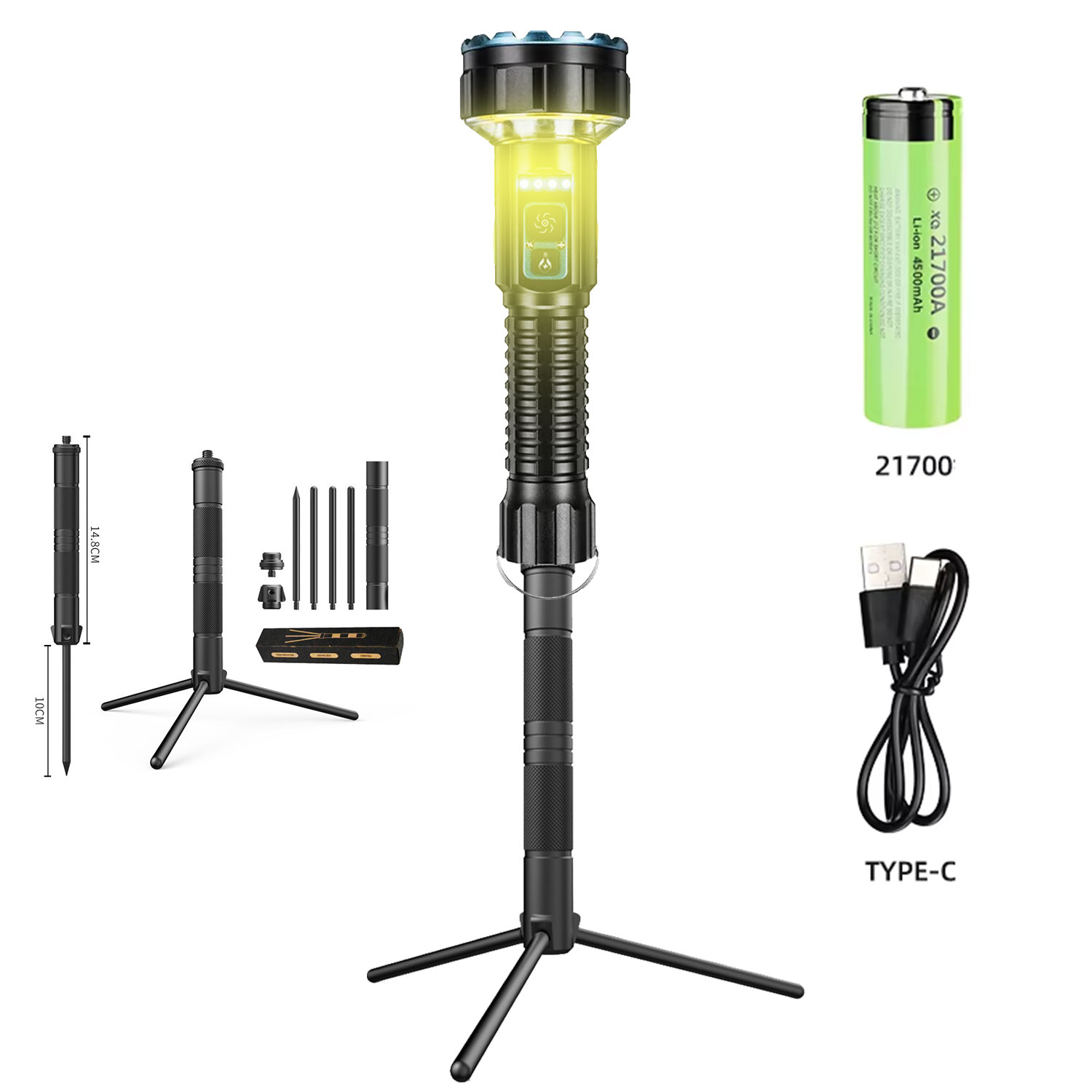Outdoor Lighting Options - Şarj Edilebilir Yüksek Lümenli El Fenerleri,