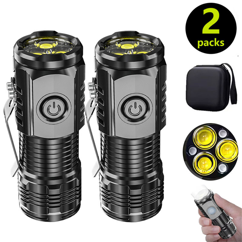 Outdoor Lighting Brands - Kalem Klipsli Mini 3LED El Feneri,