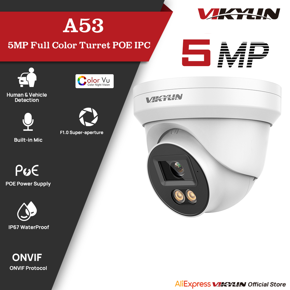 Outdoor Lighting Mains Powered - VIKYLIN 5MP IP Güvenlik Kamerası, Tam