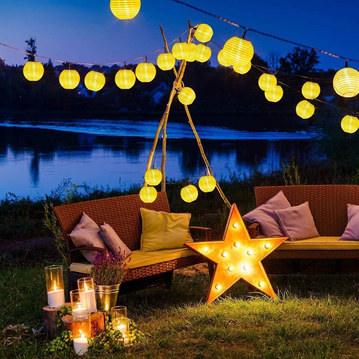 Su geçirmez fener güneş String - Halo Outdoor Lighting incelemesi ve fiyatı