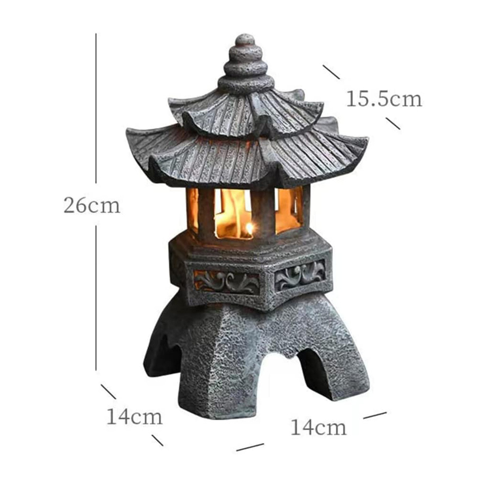 Pagoda Heykelleri Açık Güneş E - Outdoor Lighting Architectural incelemesi ve fiyatı