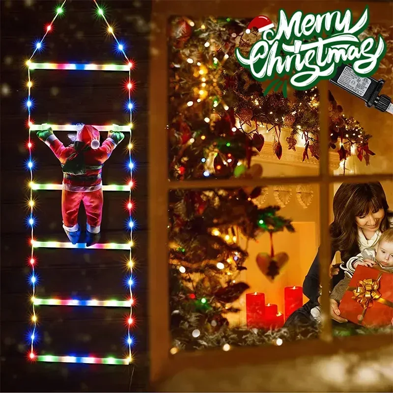 Noel baba ev için LED merdiven - Outdoor Lighting Xmas incelemesi ve fiyatı