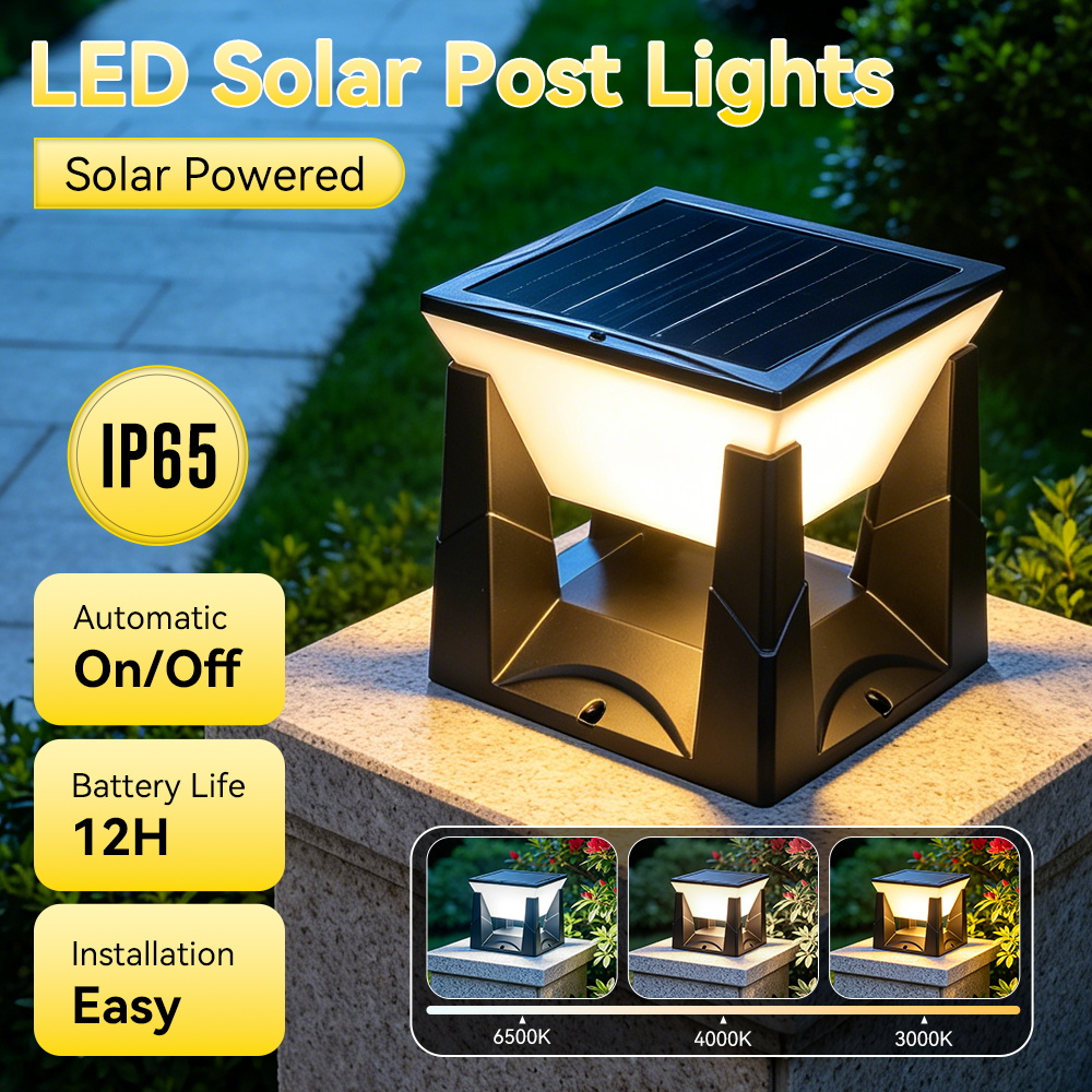 LED Güneş Enerjili Direk Başlı - Post Cap Light incelemesi ve fiyatı
