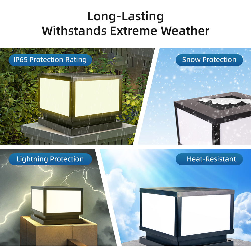LED Güneş Enerjili Direk Başlı - Post Cap Light incelemesi ve fiyatı