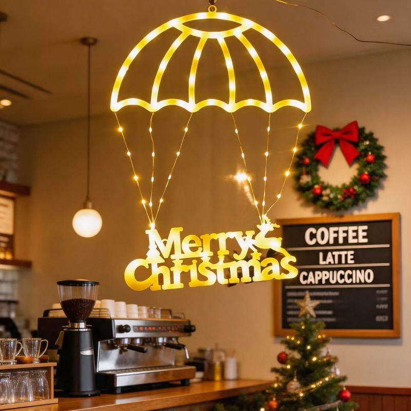 LED Noel Baba Paraşütü Şeklind - Outdoor Lighting Xmas incelemesi ve fiyatı
