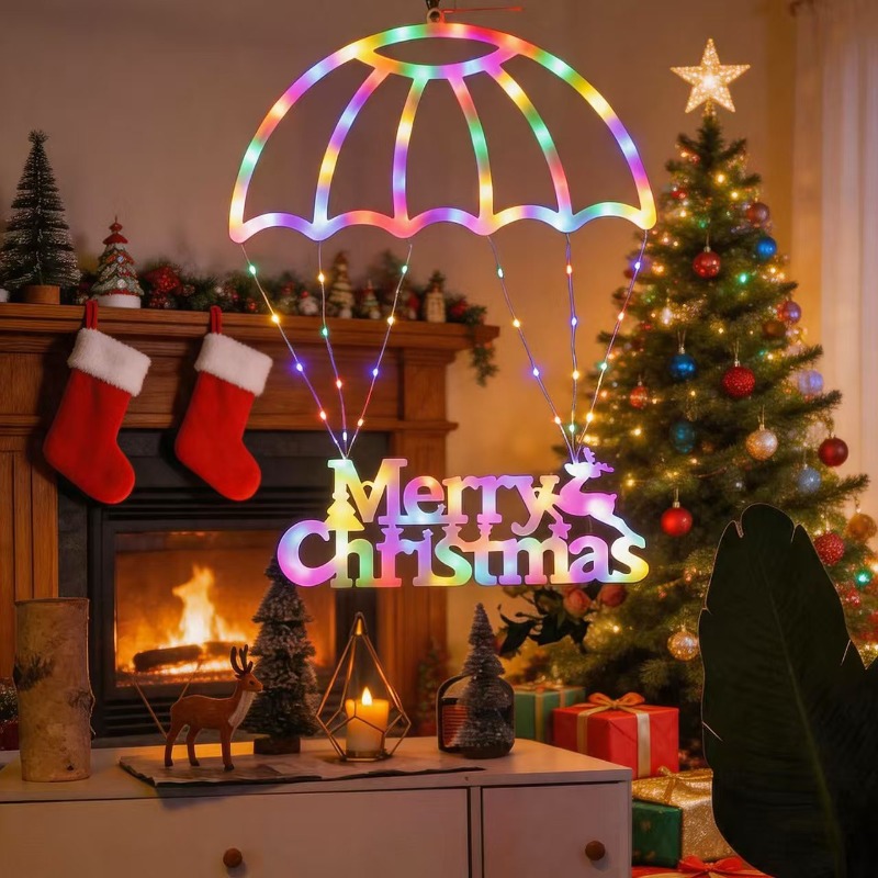 LED Noel Baba Paraşütü Şeklind - Outdoor Lighting Xmas incelemesi ve fiyatı