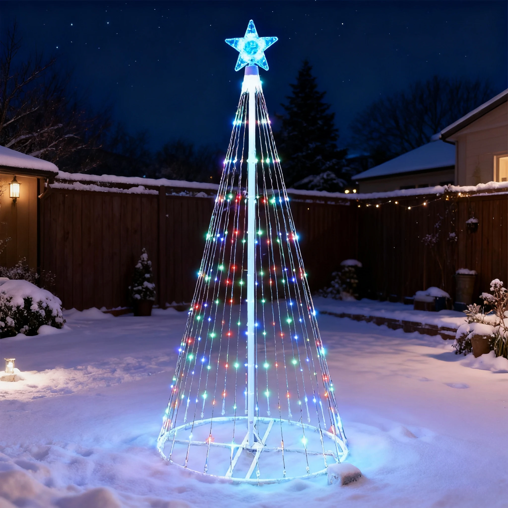 Güneş Enerjili LED Şelale Işık - Outdoor Lighting Xmas incelemesi ve fiyatı