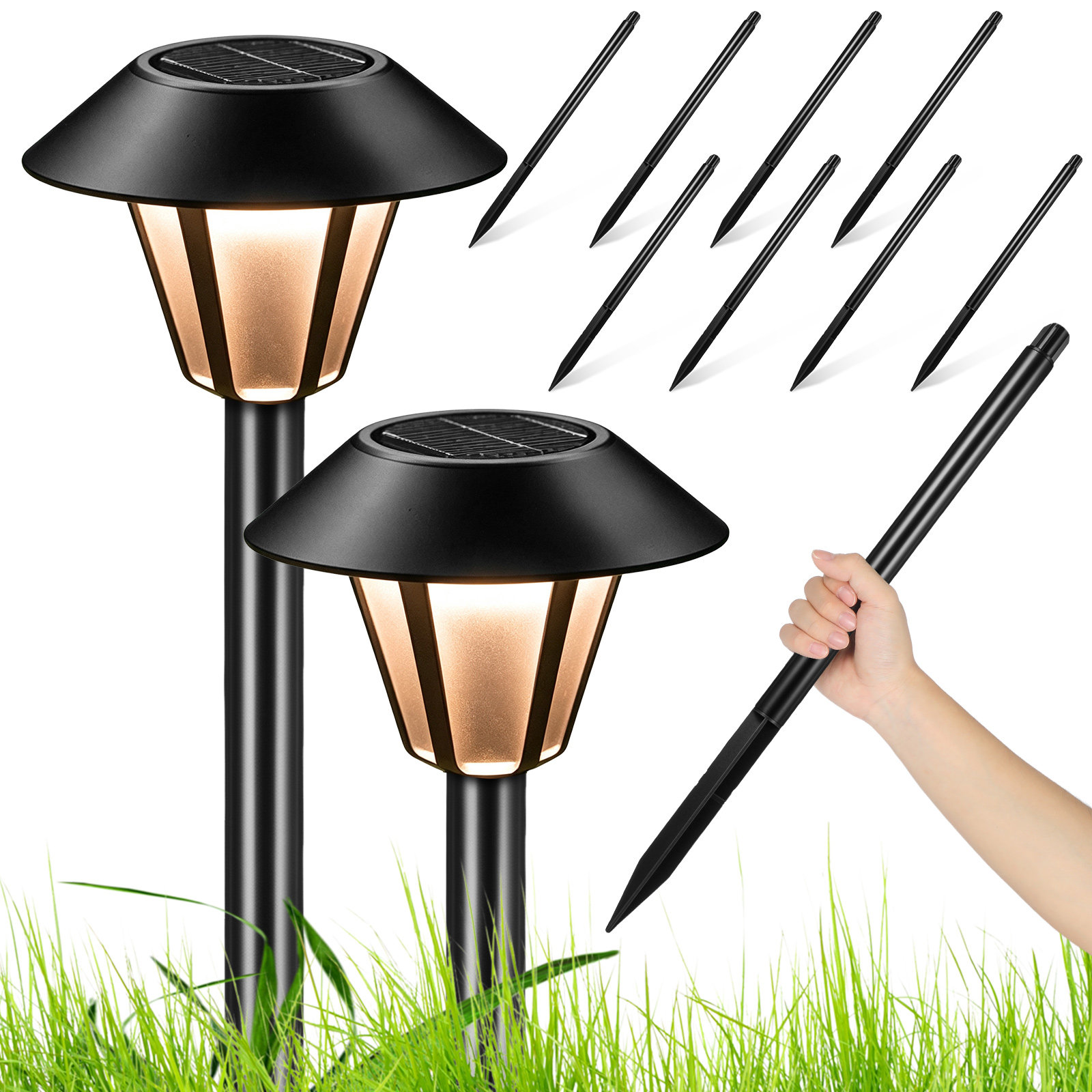 8'li Set Güneş Enerjili Bahçe  - Outdoor Lighting Ground incelemesi ve fiyatı