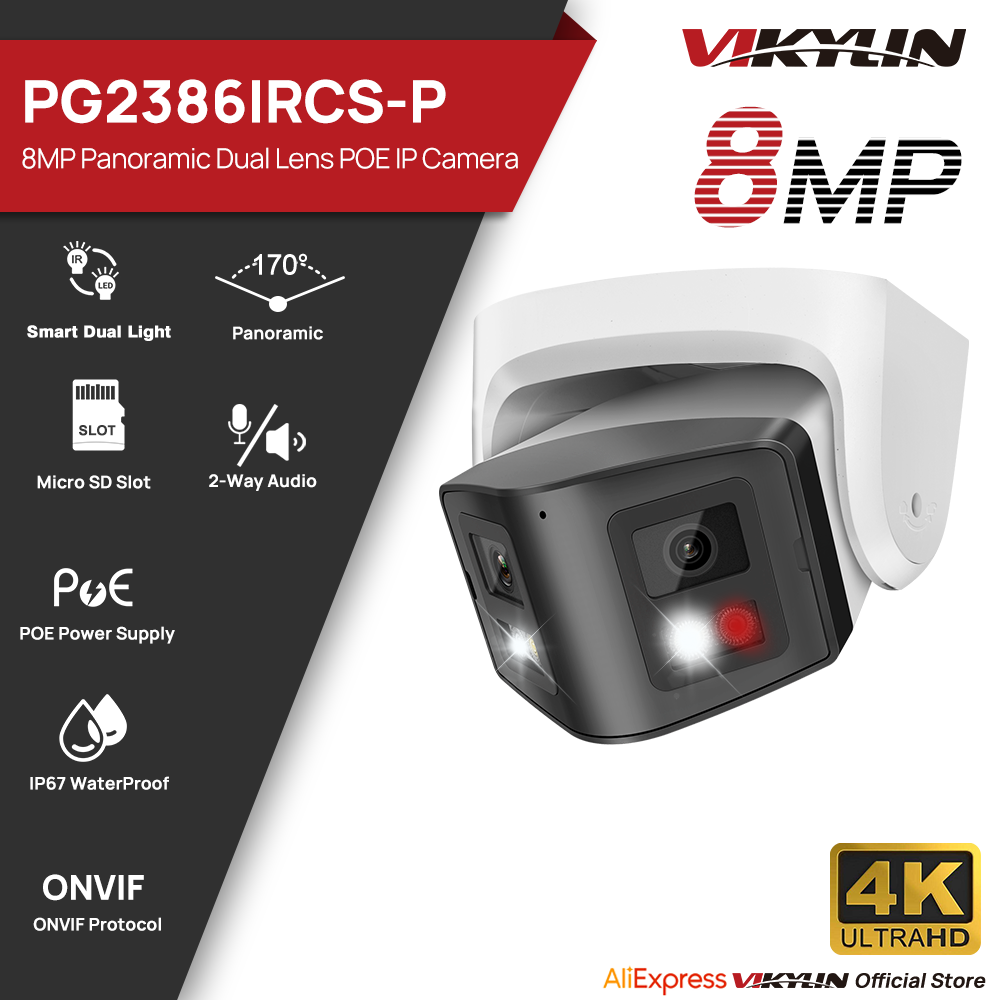Vikylin 8MP Panoramik Akıllı Ç - Outdoor Lighting Mains Powered incelemesi ve fiyatı