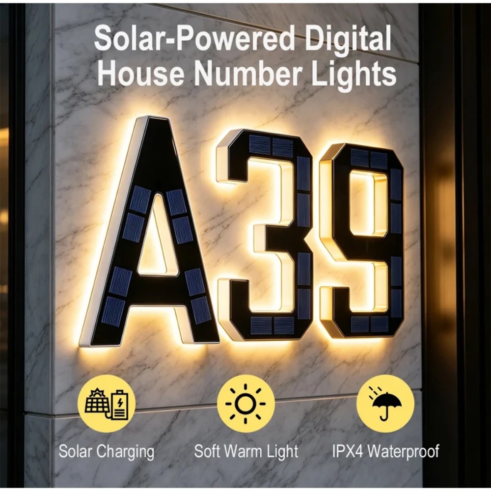 Yeni LED Güneş Enerjili Ev Num - Outdoor Lighting Architectural incelemesi ve fiyatı