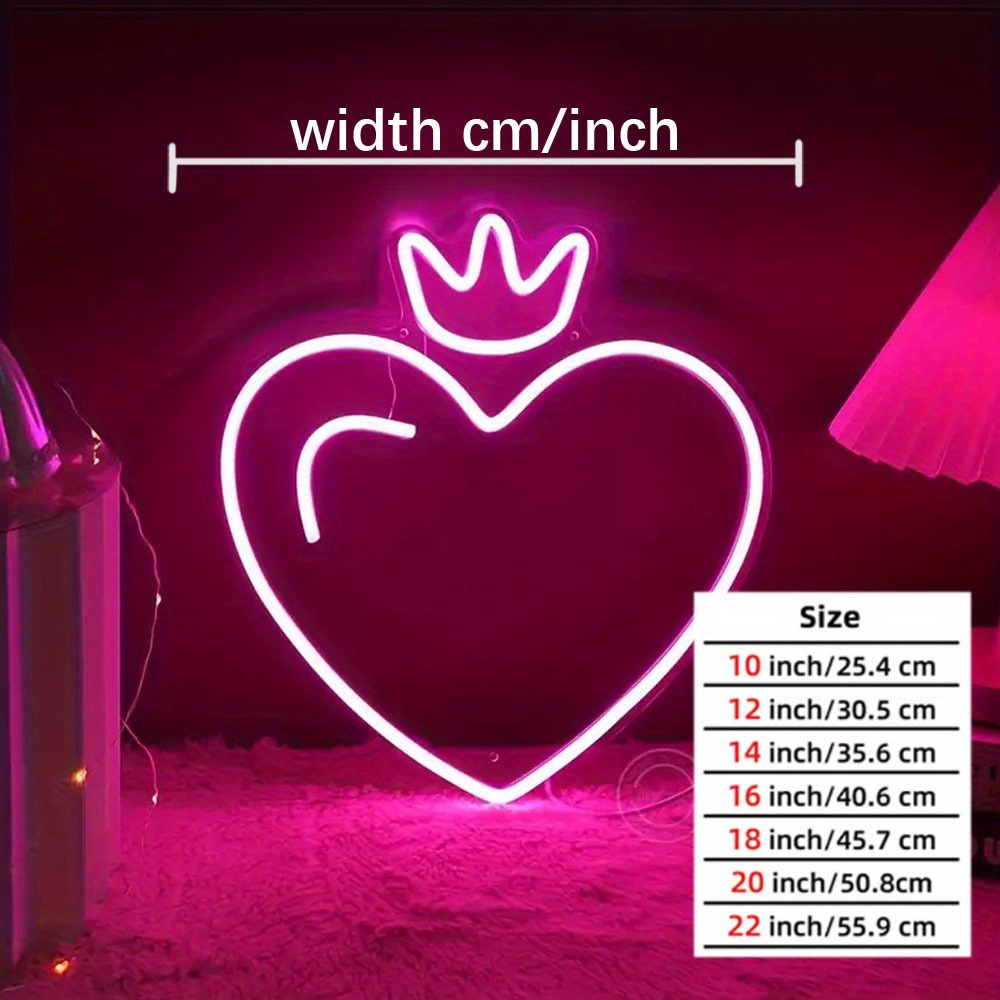 LED Kalp Taçlı Neon Tabela, Pe - Outdoor Lighting Options incelemesi ve fiyatı