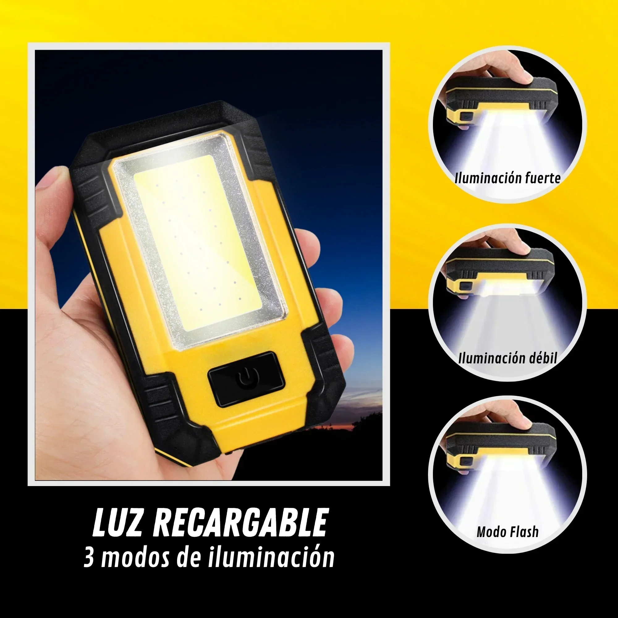 Şarj Edilebilir 4000mAh Çalışm - Outdoor Lighting Hooks incelemesi ve fiyatı