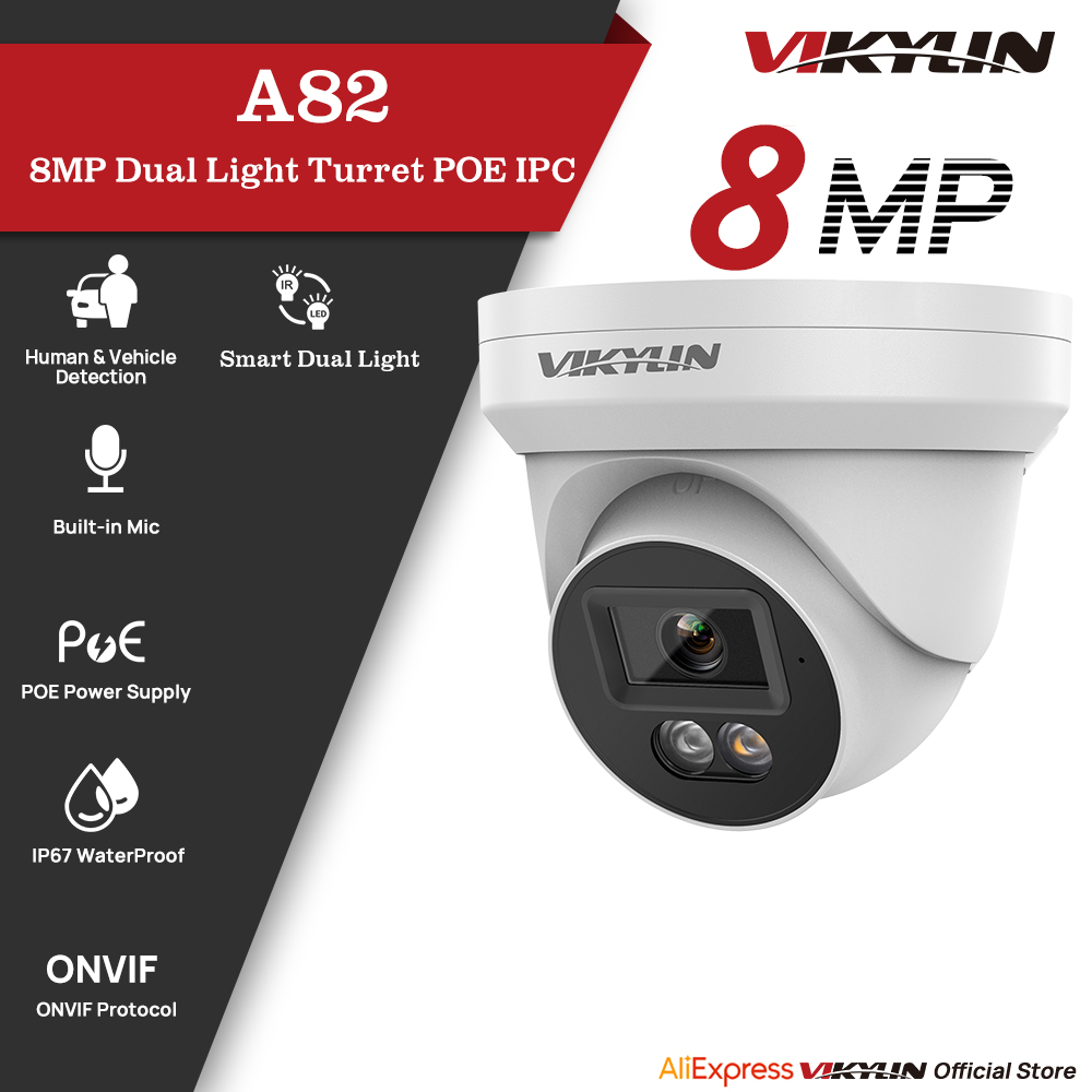 VIKYLIN 8MP IP Güvenlik Kamera - Outdoor Lighting Mains Powered incelemesi ve fiyatı