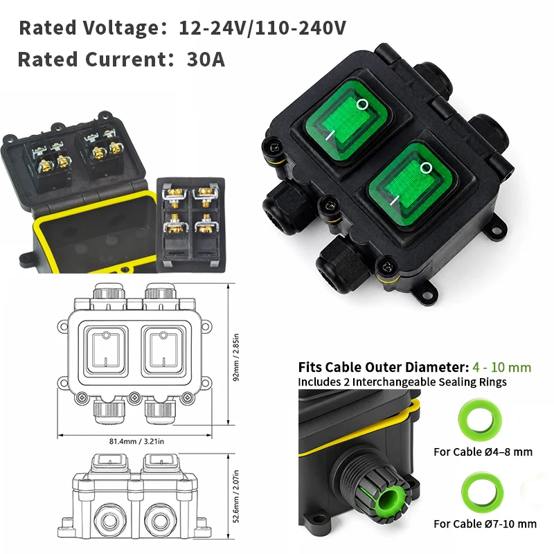 IP68 Su Geçirmez Hat İçi Kablo - Outdoor Lighting Options incelemesi ve fiyatı