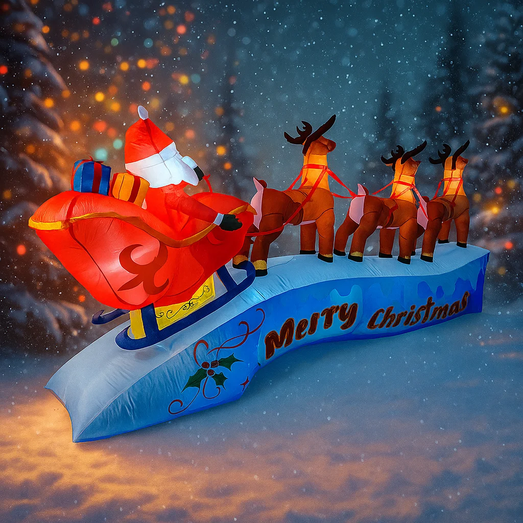 11.8FT Noel Baba Ren Geyiği Kı - Outdoor Lighting Xmas incelemesi ve fiyatı