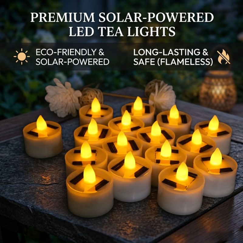 Güneş Enerjili Alevsiz LED Çay - Outdoor Lighting Dusk To Dawn incelemesi ve fiyatı