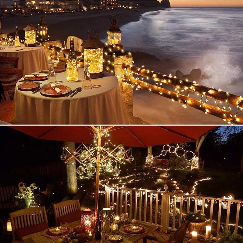 100 LED güneş peri su geçirmez - Halo Outdoor Lighting incelemesi ve fiyatı