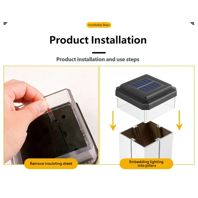 IP65 Su Geçirmez Güneş Enerjil - Post Cap Light incelemesi ve fiyatı